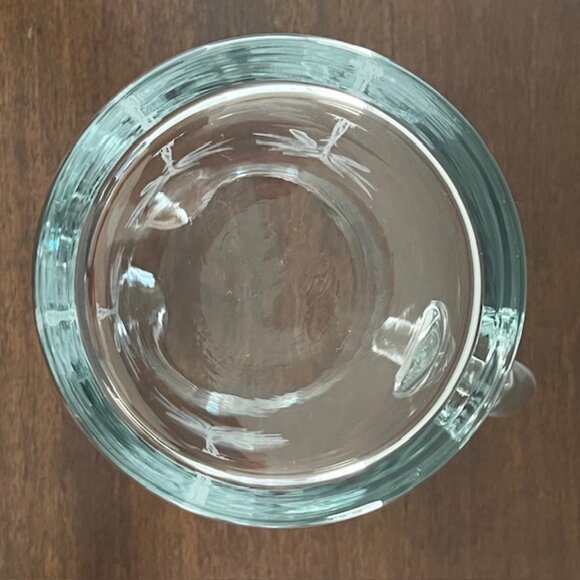 Glass Pitcher Palm Tree Design Barware Serving Contemporary Minimalist - Picture 7 of 7